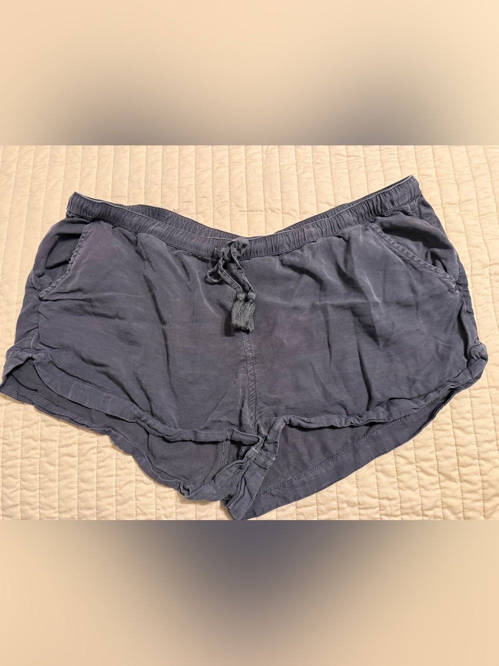 aerie charcoal, grey Drawstring Athletic Lounge Shorts